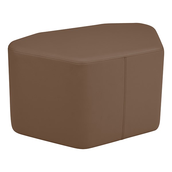 Shapes Vinyl Soft Seating - Petal (18" H) - Chocolate