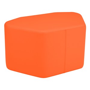 Shapes Vinyl Soft Seating - Petal (18" H) - Orange