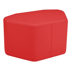 Shapes Vinyl Soft Seating - Petal (18" H) - Red