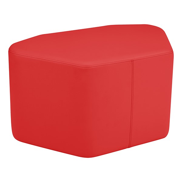 Shapes Vinyl Soft Seating - Petal (18" H) - Red