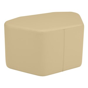 Shapes Vinyl Soft Seating - Petal (18" H) - Sand