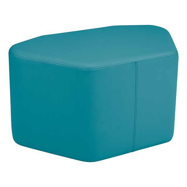 Shapes Vinyl Soft Seating - Petal (18" H) - Teal