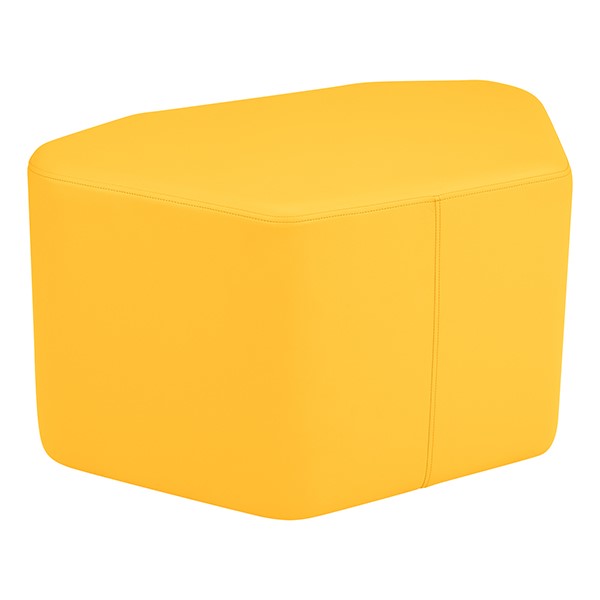 Shapes Vinyl Soft Seating - Petal (18" H) - Yellow