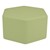 Shapes Vinyl Soft Seating - Hexagon (18" H) - Fern Green