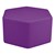 Shapes Vinyl Soft Seating - Hexagon - Purple