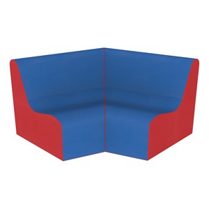 Wedge Chairs - Pack of Two - Blue & Red