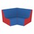 Wedge Chairs - Pack of Two - Blue & Red
