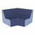 Wedge Chairs - Pack of Two - Navy & Powder Blue
