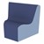 Wedge Chairs - Pack of Two - Navy & Powder Blue