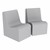 Foam Chairs - Pack of Two - Gray