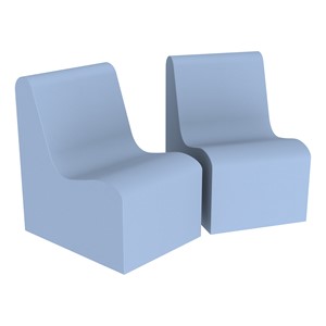 Foam Chairs - Pack of Two - Powder Blue
