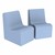Foam Chairs - Pack of Two - Powder Blue