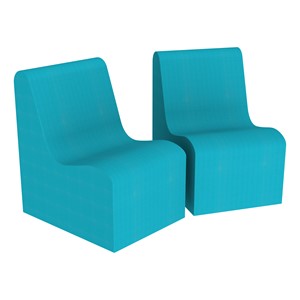 Foam Chairs - Pack of Two - Teal