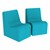 Foam Chairs - Pack of Two - Teal