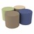 Foam Soft Seating Set- Cylinder (Four 16" H) - Forest