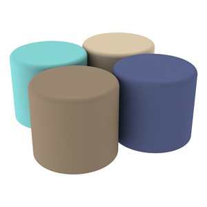Foam Soft Seating Set- Cylinder (Four 16" H) - Waterfront