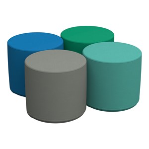 Foam Soft Seating Set- Cylinder (Four 16" H) - Contemporary