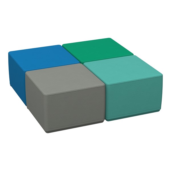 Foam Soft Seating Set - Square (Four 12" H) - Contemporary