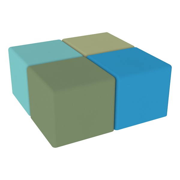 Foam Soft Seating Set - Square (Four 16" H) - Wetlands