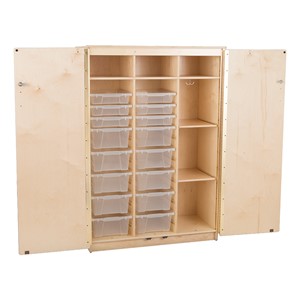 Stationary Tall Cabinet - Open