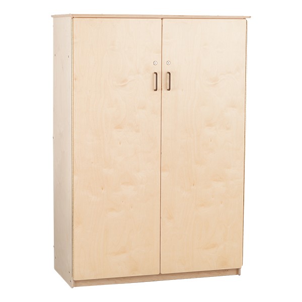 Stationary Tall Cabinet - Assembled w/ 26 Clear Letter Bins