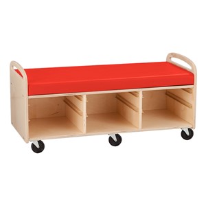 Mobile Reading & Storage Bench