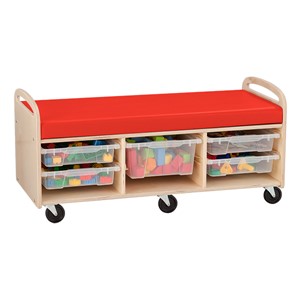 Mobile Reading & Storage Bench