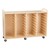 Four-Section Wooden Mobile Storage Unit