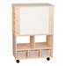 Wooden Storage Cabinet w/ Side Shelves