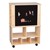 Wooden Storage Cabinet w/ Side Shelves