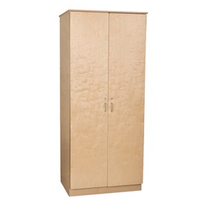 Teacher's Wooden Wardrobe Unit w/ Three Adjustable Shelves