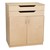 Wooden Storage Cabinet w/ Shelves & Exposed Drawers