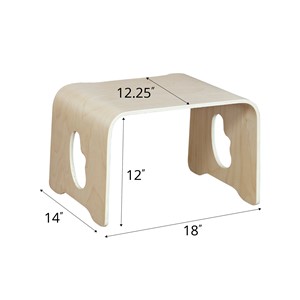 Bentwood Floor Desk - Dimensions
