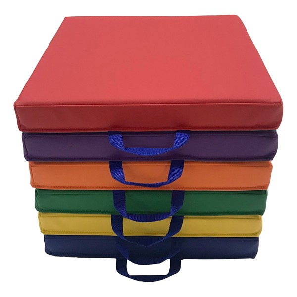 Square Floor Cushion - Primary Assorted