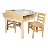 Mobile Notebook, Tablet & Reading Table w/ Wooden Legs