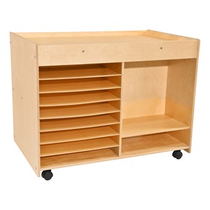 Double-Sided Multi-Use Mobile Art Supply Center