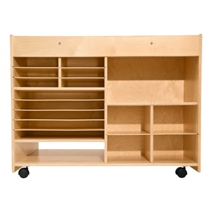 Double-Sided Multi-Use Mobile Art Supply Center