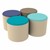 Foam Soft Seating Cylinder Accent Set - Four Pieces (12" H) - Waterfront