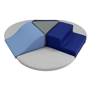 SoftScape Toddler Playtime Junction Climber - Navy/Powder Blue
