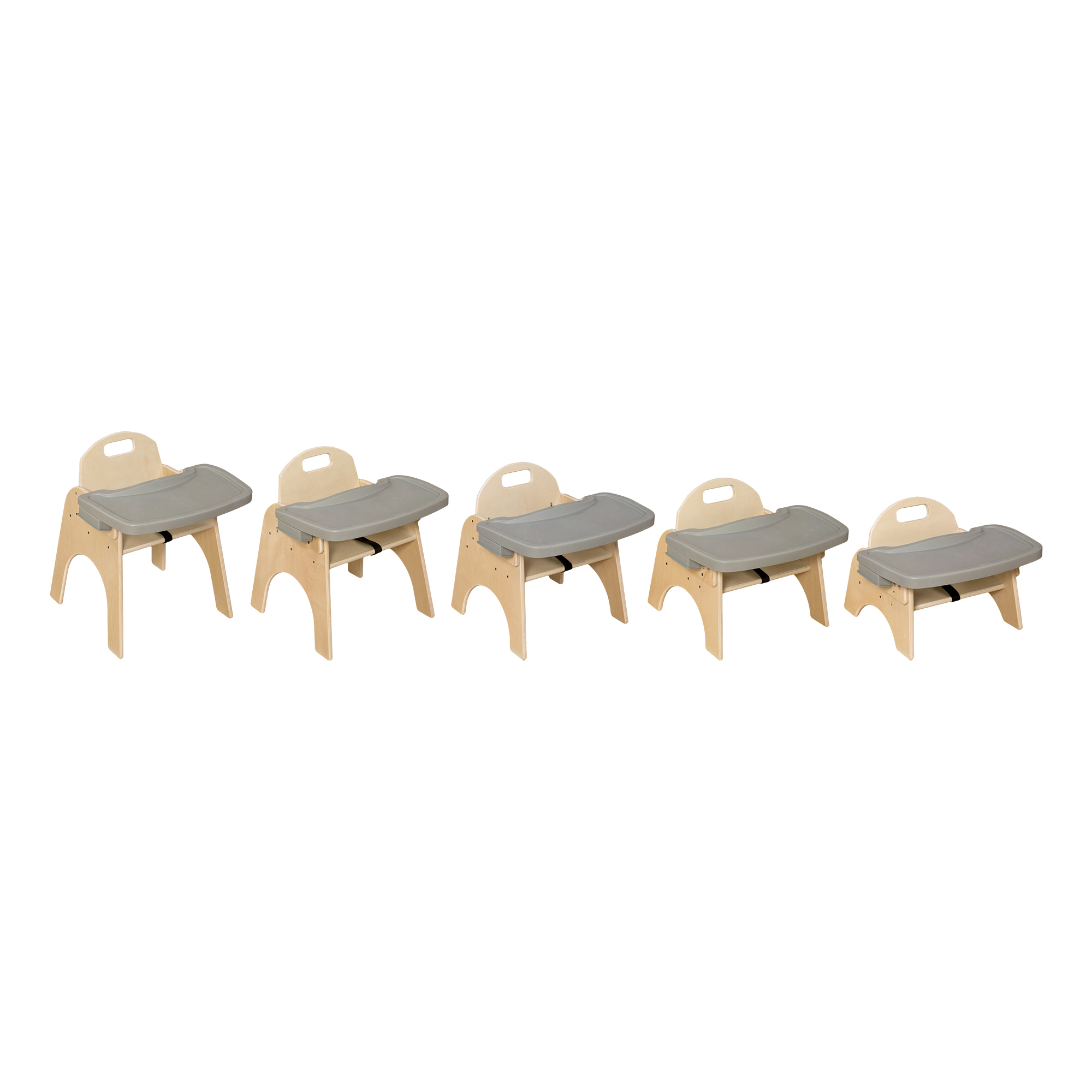 Wooden Children's Chairs w/ Adjustable Trays