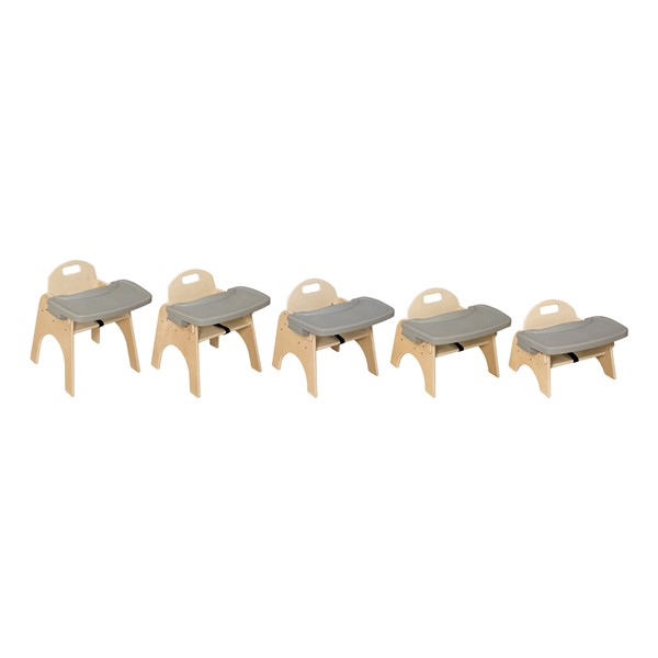 Wooden Children's Chairs w/ Adjustable Trays