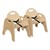Wooden Children's Chair w/ Belt - Pack of Two