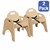 Wooden Children's Chair w/ Belt - Pack of Two