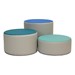 SoftScape 15" Round Ottomans - Contemporary