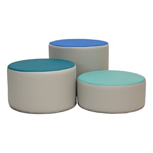 Foam Soft Seating - SoftScape Round Accent Ottomans