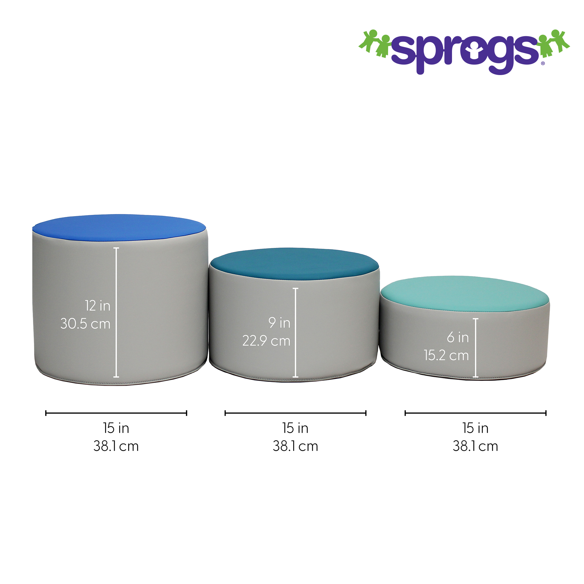 SoftScape 15" Round Ottomans