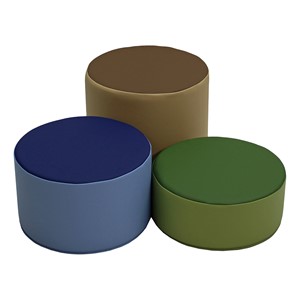 Foam Soft Seating - SoftScape Round Accent Ottomans