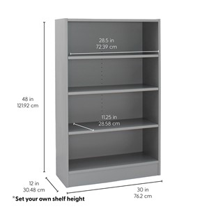 Norwood Heavy Duty Four Shelf Bookcase (48")