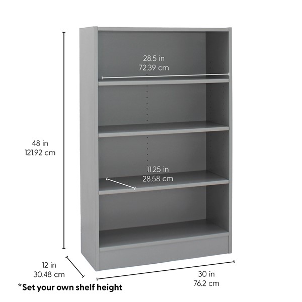 Norwood Heavy Duty Four Shelf Bookcase (48")