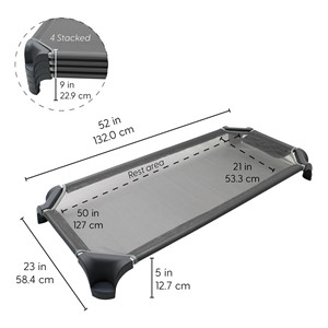 52" Standard Cot - Assembled-Pack of cots